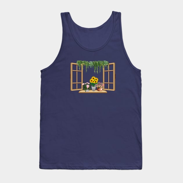 An open window Tank Top by Designs and Dreams